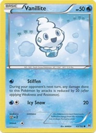 Vanillite 043 - Reverse Holofoil XY BREAKthrough - Common
