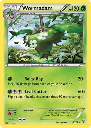 Wormadam (3) - Reverse Holofoil XY Fates Collide - Uncommon