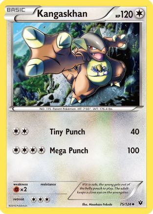 Kangaskhan/124 - Reverse Holofoil XY Fates Collide - Uncommon