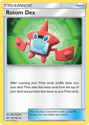 Rotom Dex 131 - Reverse Holofoil SM Base Set - Uncommon