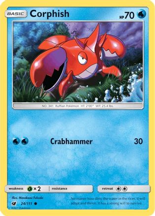 Corphish 024 SM Crimson Invasion - Common