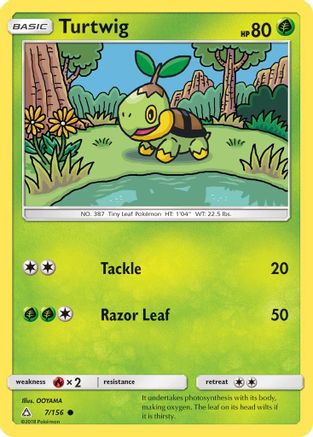 Turtwig (7) (7) 007 - Reverse Holofoil SM Ultra Prism - Common