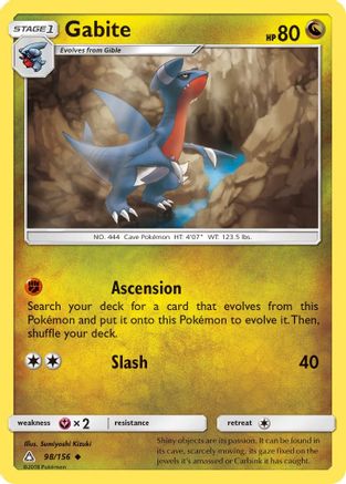 Gabite 098 - Reverse Holofoil SM Ultra Prism - Uncommon