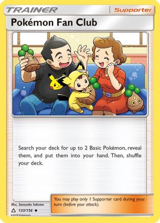 Pokemon Fan Club 133 - Reverse Holofoil SM Ultra Prism - Uncommon