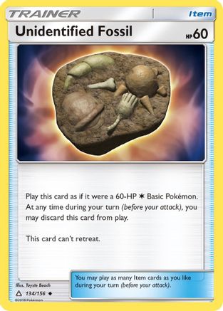 Unidentified Fossil 134 - Reverse Holofoil SM Ultra Prism - Uncommon