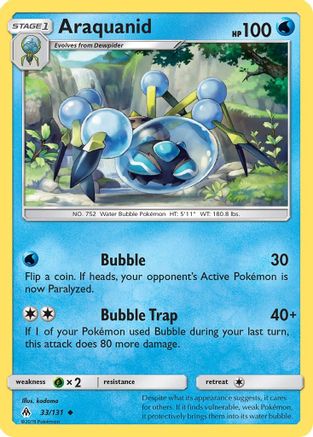 Araquanid - Reverse Holofoil SM Forbidden Light - Uncommon