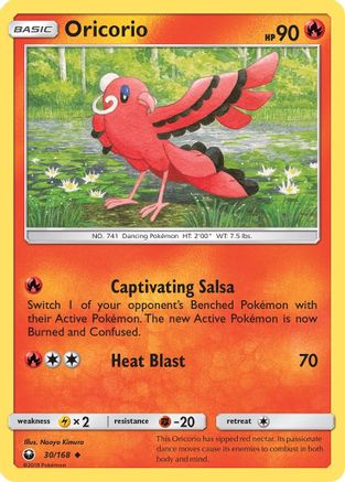 Oricorio (30) - Reverse Holofoil SM Celestial Storm - Uncommon