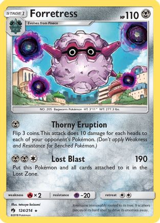 Forretress SM Lost Thunder - Rare