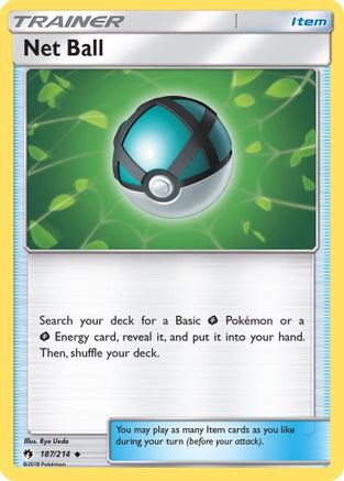 Net Ball 187 - Reverse Holofoil SM Lost Thunder - Uncommon