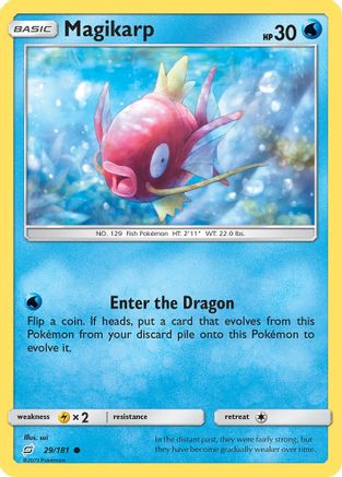 Magikarp 029 - Reverse Holofoil SM Team Up - Common