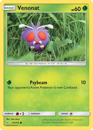 Venonat (10) (10) 010 SM Unbroken Bonds - Common