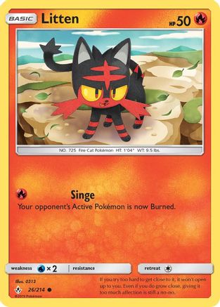 Litten (26) (26) 026/214 SM Unbroken Bonds - Common