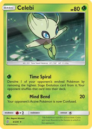 Celebi/236 - Holofoil SM Unified Minds - Holo Rare