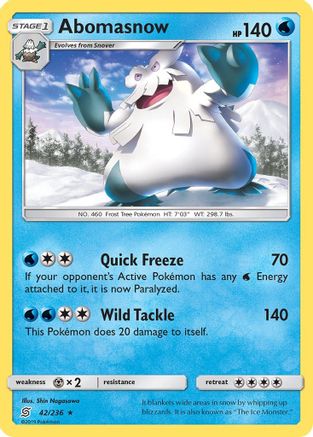 Abomasnow SM Unified Minds - Rare