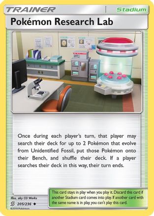 Pokemon Research Lab 205 SM Unified Minds - Uncommon