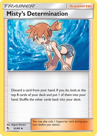 Misty's Determination 062 - Reverse Holofoil Hidden Fates - Uncommon