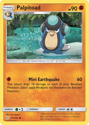 Palpitoad - Reverse Holofoil SM Cosmic Eclipse - Common