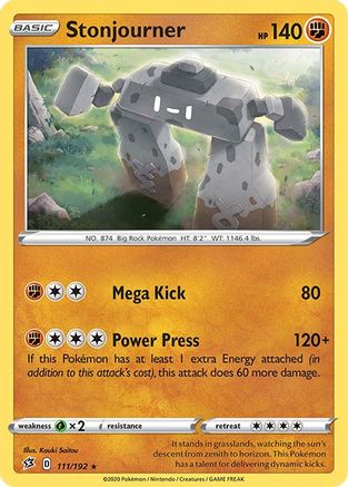 Stonjourner - Holofoil SWSH02 Rebel Clash - Holo Rare