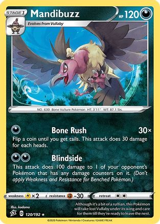 Mandibuzz 120 SWSH02 Rebel Clash - Rare