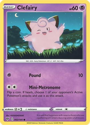 Clefairy 063 SWSH04 Vivid Voltage - Common
