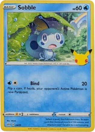 Sobble 024/25 - Holofoil McDonalds 25th Anniversary Promos - Promo