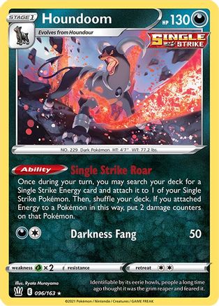 Houndoom 096 - Holofoil SWSH05 Battle Styles - Holo Rare