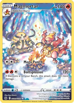 Magmortar GG03 - Holofoil Crown Zenith Galarian Gallery - Ultra Rare