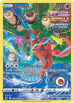 Deoxys GG12 - Holofoil Crown Zenith Galarian Gallery - Ultra Rare