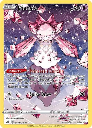 Diancie GG13 - Holofoil Crown Zenith Galarian Gallery - Ultra Rare