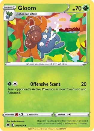 Gloom 002 - Reverse Holofoil Crown Zenith - Uncommon