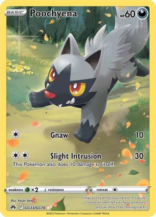 Poochyena GG33 - Holofoil Crown Zenith Galarian Gallery - Ultra Rare