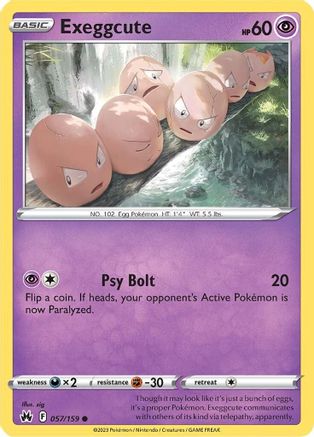 Exeggcute 057 Crown Zenith - Common