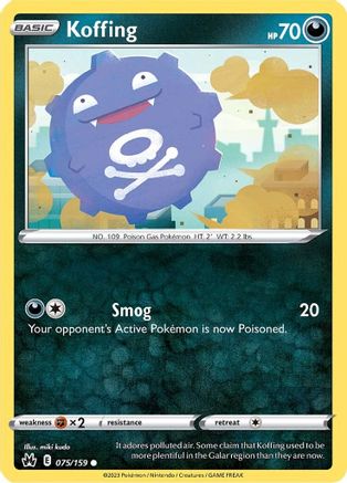 Koffing 075 Crown Zenith - Common