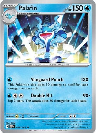Palafin 049 - Reverse Holofoil SV05 Temporal Forces - Uncommon
