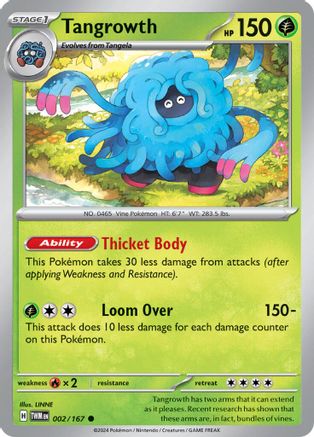 Tangrowth 002 - Reverse Holofoil SV06 Twilight Masquerade - Common