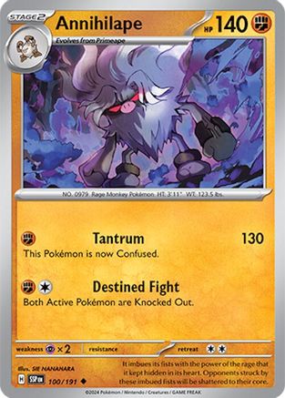 Annihilape 100 SV08 Surging Sparks - Uncommon