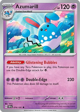 Azumarill 074 SV08 Surging Sparks - Uncommon