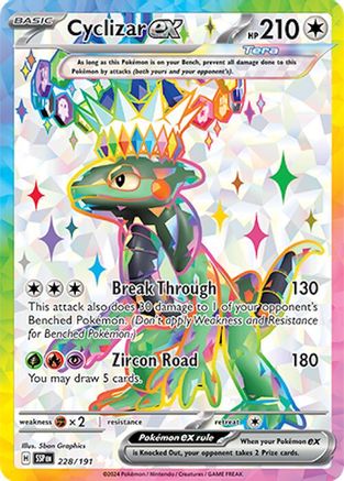 Cyclizar ex 228/191 - Holofoil SV08 Surging Sparks - Ultra Rare