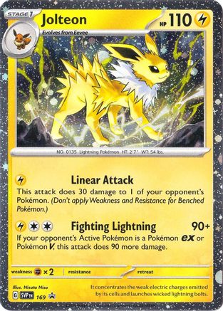 Jolteon (Cosmos Holo) 169 - Holofoil SV Scarlet & Violet Promo Cards - Rare