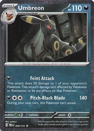 Umbreon (Cosmos Holo) 059/131 - Holofoil Miscellaneous Cards & Products - Rare