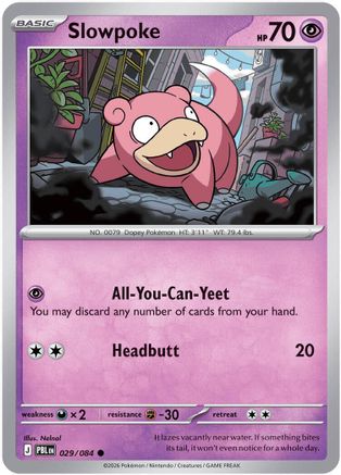 Slowpoke 029 ME05 Pitch Black - Common