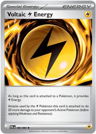 Voltaic Lightning Energy 084 - Holofoil ME05 Pitch Black - Rare