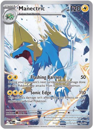 Manectric 089/084 - Holofoil ME05 Pitch Black - Illustration Rare