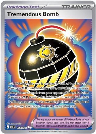 Tremendous Bomb 113/084 - Holofoil ME05 Pitch Black - Ultra Rare