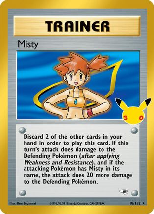 Misty 018/132 - Holofoil ME 30th Celebration Classic Collection - Classic Collection
