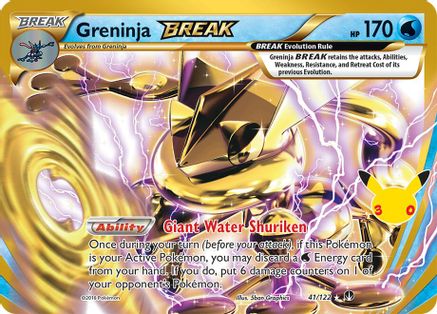 Greninja BREAK 041/122 - Holofoil ME 30th Celebration Classic Collection - Classic Collection