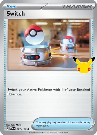 Switch 127/128 - Holofoil ME 30th Celebration - Common