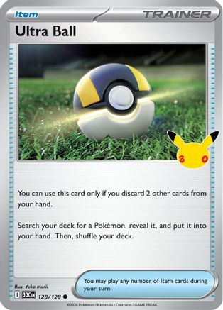 Ultra Ball 128/128 - Holofoil ME 30th Celebration - Common