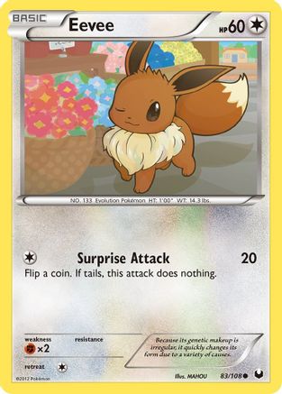 Eevee (83) (83) 083/108 Dark Explorers - Common
