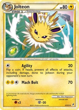 Jolteon 045/95 - Reverse Holofoil Call of Legends - Uncommon